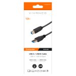VIVANCO TYPE A 3.0 TO TYPE B USB CABLE 1.5m black - Image 2