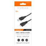 VIVANCO USB 3.1 GEN1 TYPE A TO TYPE MICRO B CABLE 1.5m black - Image 2