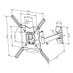 VIVANCO ΒΑΣΗ TV ΠΛΗΡΟΥΣ ΚΙΝΗΣΗΣ VESA 400 ΕΩΣ 55 inch - Image 6