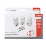 VIVANCO 3WAY RF SOCKET SET, 1.150W, AUTO LEARN, WHITE - Image 2