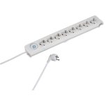VIVANCO 8WAY (8XSchuko) WITH SHUTTER ΠΟΛΥΠΡΙΖΟ 1.4m white