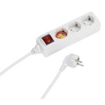 VIVANCO 3WAY (3 X Schuko) with switch ΠΟΛΥΠΡΙΖΟ 1.4m white