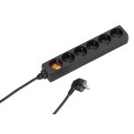 VIVANCO 6WAY (6XSchuko) ΠΟΛΥΠΡΙΖΟ 1.4m black