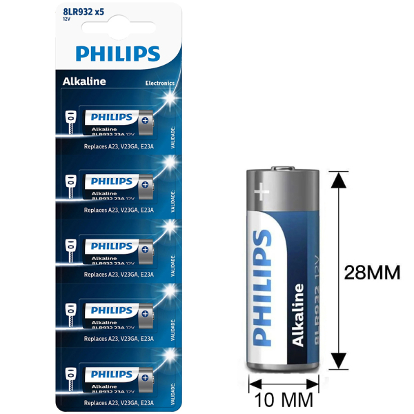alkalikesm_6506828 ΑΛΚΑΛΙΚΕΣ ΜΠΑΤΑΡΙΕΣ 23A PHILIPS 12V 5τεμ - Image 1