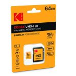 Memory Card microSD KODAK UHS-I U1 PREMIUM PERFORMANCE 64GB CLASS 10 with adapter  V10 A1 - Image 4