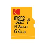 Memory Card microSD U3 V30 A1 KODAK ULTRA PERFORMANCE 64GB CLASS 10 with adapter