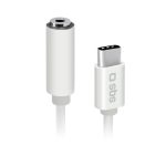 SBS AUDIO CABLE TYPE C TO JACK 3.5 FEMALE 9cm white - Image 15
