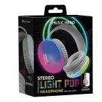 SBS MUSIC HERO WIRELESS HEADSET WITH INTEGRATED LED LIGHTS white - Image 2