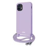 SBS NECKLACE FULL COLOR CASE STRAP IPHONE 12 / 12 PRO violet backcover