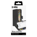 SBS WALLET STAND BOOK IPHONE 13 PRO MAX black - Image 3
