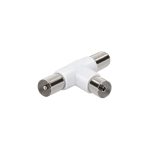 VIVANCO AERIAL SPLITTER COAX SOCKET ADAPTER 2 WAY 2 MALE 1 FEMALE - Image 3