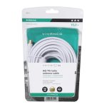 VIVANCO ANTENNA CABLE 10m COAX PLUG-COAX SOCKET FERRITE 110 dB white - Image 4
