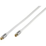VIVANCO ANTENNA CABLE 5m COAX PLUG-SOCKET 110 dB HQ GOLD PLATED white - Image 3