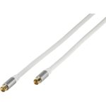 VIVANCO ANTENNA CABLE 5m COAX PLUG-SOCKET 110 dB HQ GOLD PLATED white - Image 5