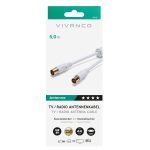 VIVANCO ANTENNA CABLE 100dB FERRITE 5m white - Image 6