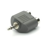 VIVANCO AUDIO ADAPTER 3.5mm TO 2X RCA black - Image 3