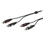 VIVANCO AUDIO CONNECTION CABLE 2x RCA to 2x RCA 5m black - Image 3