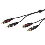 VIVANCO AUDIO CONNECTION CABLE 2x RCA to 2x RCA GOLD 1.5m - Image 3