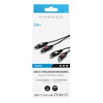 VIVANCO AUDIO EXTENSION CABLE 2x RCA to 2x RCA 2.5m black - Image 6