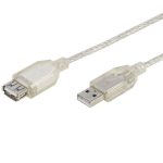 VIVANCO BULK EXTENTION USB A to USB A 1.8m transparent - Image 3
