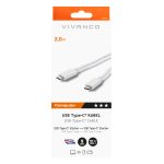 VIVANCO DATA CABLE 3.1 TYPE C TO TYPE C 2m white - Image 5