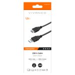 VIVANCO EXTENTION USB 3.1 A PLUG to USB A SOCKET 1.5m black - Image 4