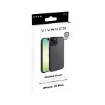 VIVANCO FROSTED COVER CAMERA PROTECTION IPHONE 15 PLUS semi transparent/black backcover - Image 6