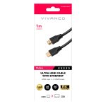 VIVANCO HDMI 2.1 CABLE 8K with ETHERNET GOLD PLATED 1m - Image 2