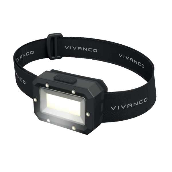 vivancohea_6445043 VIVANCO HEAD LAMP 120 LUMENS 10m black - Image 1
