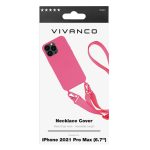 VIVANCO NECKLACE COVER IPHONE 13 PRO MAX pink backcover - Image 4
