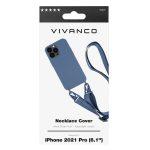 VIVANCO NECKLACE COVER IPHONE 13 PRO blue backcover - Image 5
