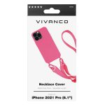 VIVANCO NECKLACE COVER IPHONE 13 PRO pink backcover - Image 7