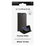 VIVANCO PREMIUM WALLET BOOK CASE IPHONE 12 MINI 5.4' black - Image 4