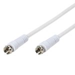 VIVANCO SAT CONNECTION CABLE F PLUG 5m white - Image 3