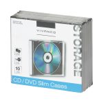 VIVANCO ΘΗΚΕΣ CD/DVD SLIM CASE 10pcs black - Image 3