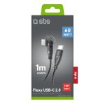 SBS DATA CABLE TYPE C TO TYPE C 180 ROTATING 1m 60W black - Image 16