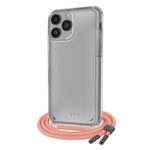 SBS NECKLACE CASE STRAP IPHONE 14 PRO salmon backcover - Image 11