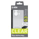 SBS 0.3 SKINNY TPU XIAOMI POCO X8 PRO MAX transparent backcover - Image 5