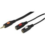 VIVANCO AUDIO CONNECTION CABLE 3.5mm TO 2X 3.5mm GOLD PLATED 0.2m - Image 7