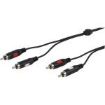 VIVANCO AUDIO CONNECTION CABLE 2X RCA TO 2X RCA 2.5m black - Image 9