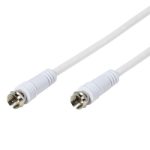 VIVANCO SAT CONNECTION CABLE F PLUG 5m white - Image 4