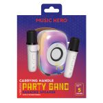 SBS MUSIC HERO KARAOKE SPEAKER WITH 2 MICROPHONES LED LIGHTS AND VOICE EFFECTS - Image 2
