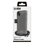 SBS NECKLACE CASE STRAP IPHONE 14 PLUS black backcover - Image 15
