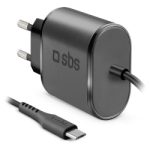 SBS TRAVEL CHARGER FIXED 2.1A + DATA CABLE MICRO USB 1m black - Image 17