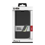 SBS WALLET SMOOTH STAND BOOK IPHONE 16 black - Image 16