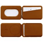 PU Leather Wallet with MagSafe Orange