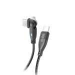SBS DATA CABLE TYPE C TO TYPE C 180 ROTATING 1m 60W black - Image 20