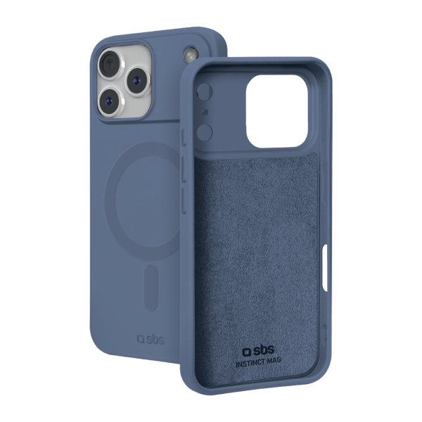 sbsinstict_6691660 SBS INSTICT MAG COVER IPHONE 18 PRO blue backcover - Image 1