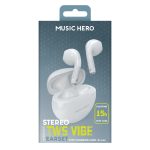SBS MUSIC HERO WIRELESS EARPHONES TWS VIBE white - Image 2