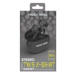 SBS MUSIC HERO WIRELESS EARPHONES TWS X-BEAT black - Image 20